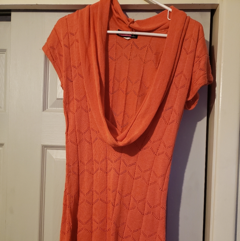 Ladies size large say what cowl neck sweater